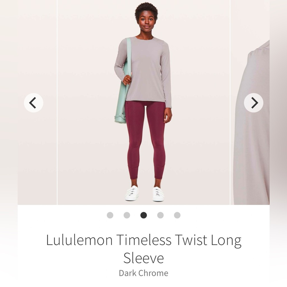 Lululemon Timeless Twist Long Sleeve